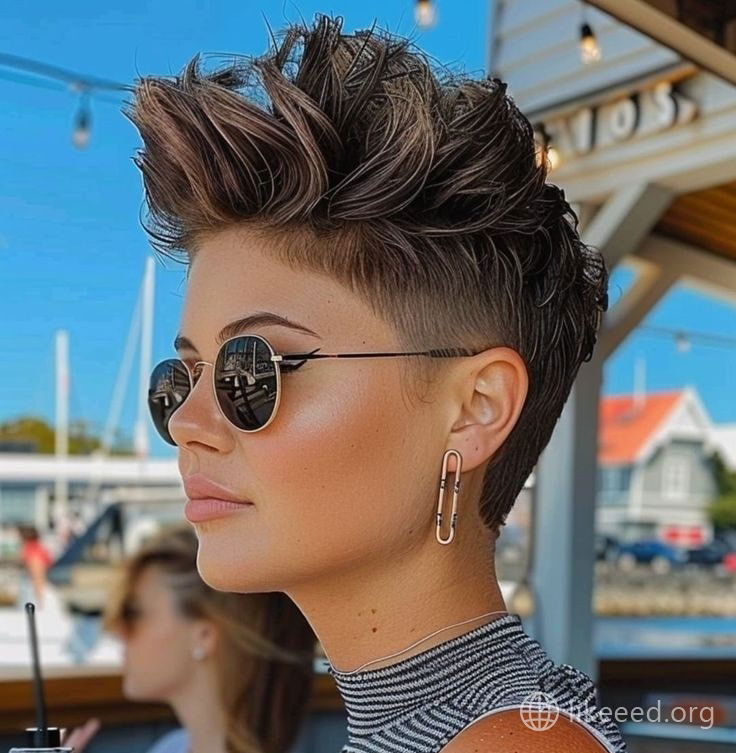 Bold Faux Hawk with Undercut