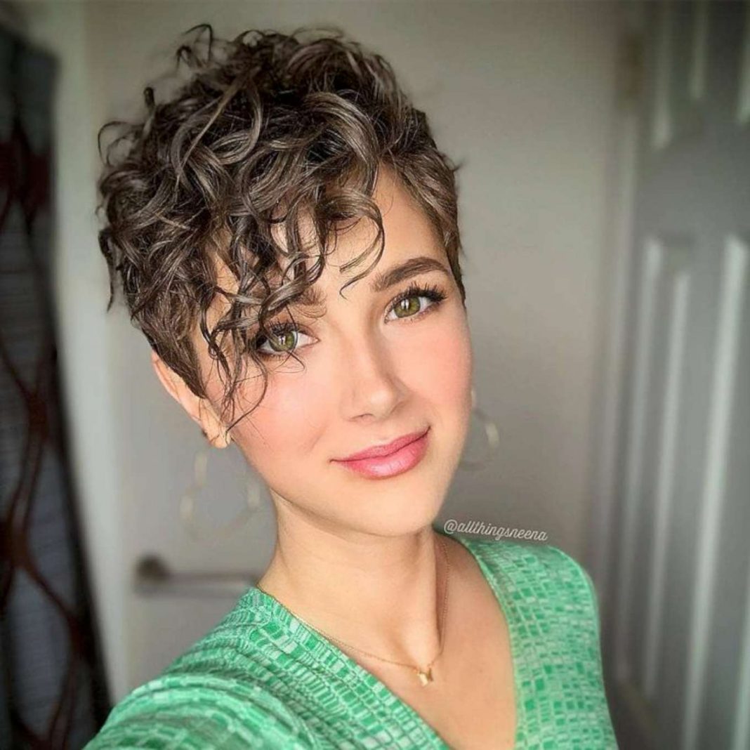 Curly Pixie Cut