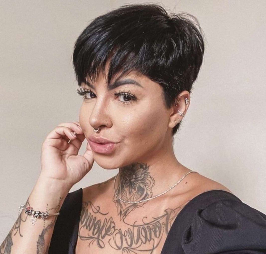 Edgy Black Pixie Cut