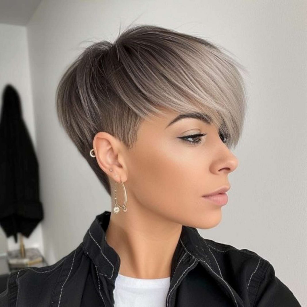 Modern Sophistication The Silver Asymmetrical Cut