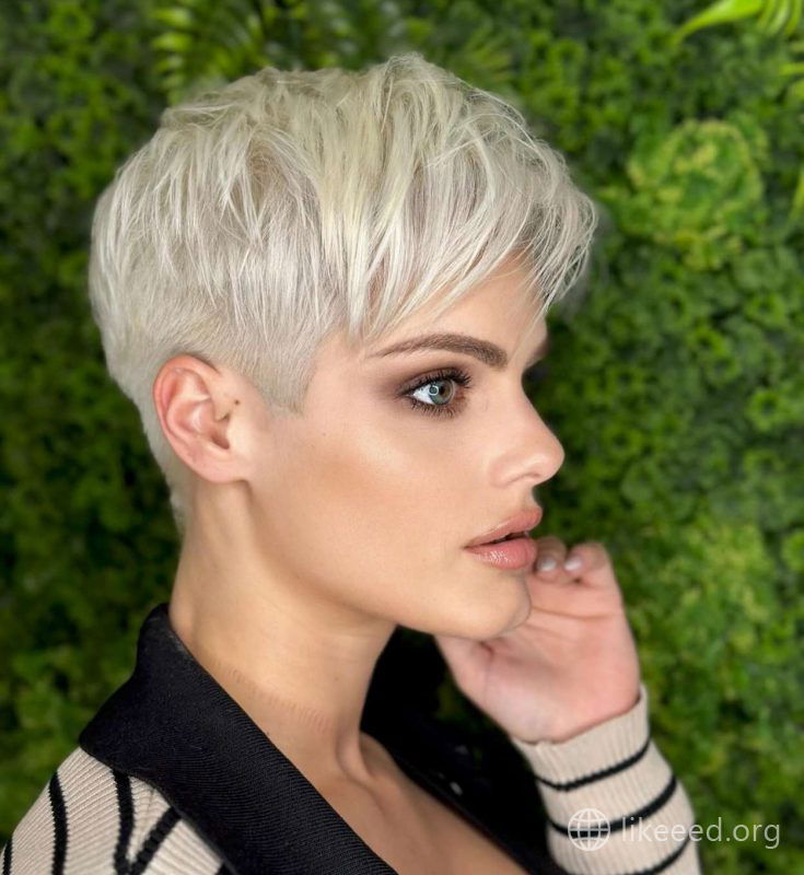 Pixie Cut Side Profile