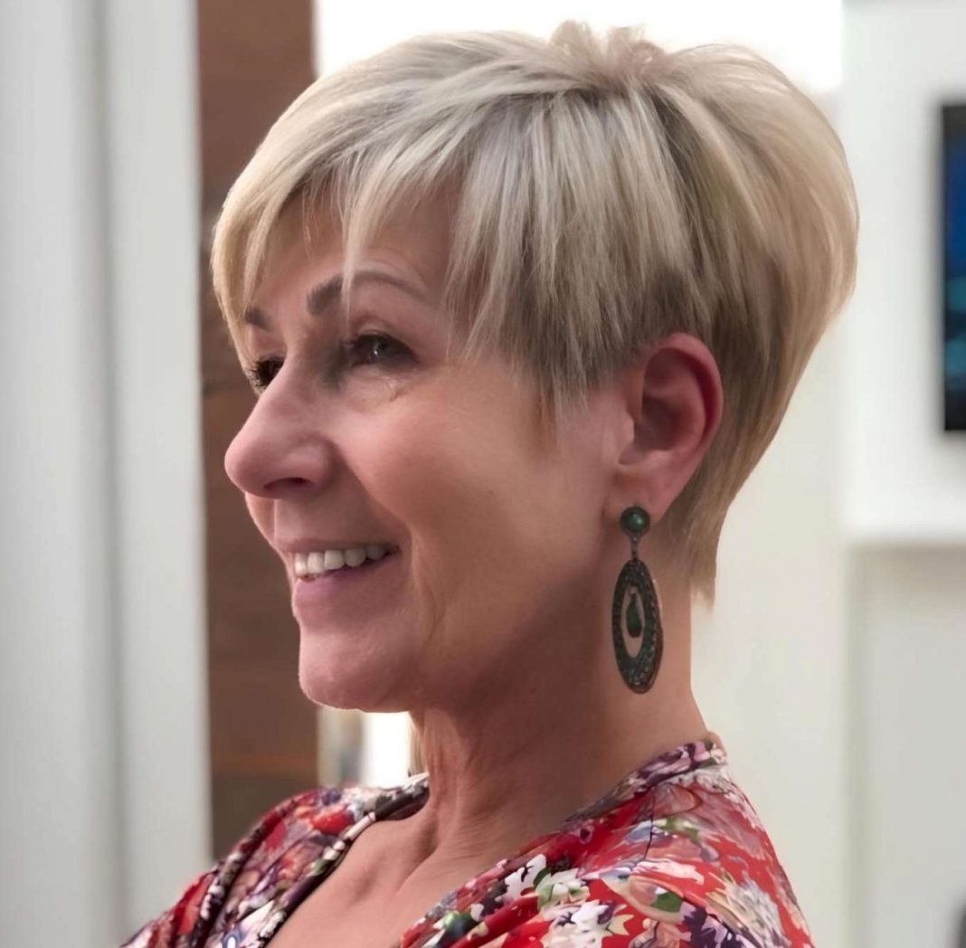 Subtle Blonde Pixie Cut