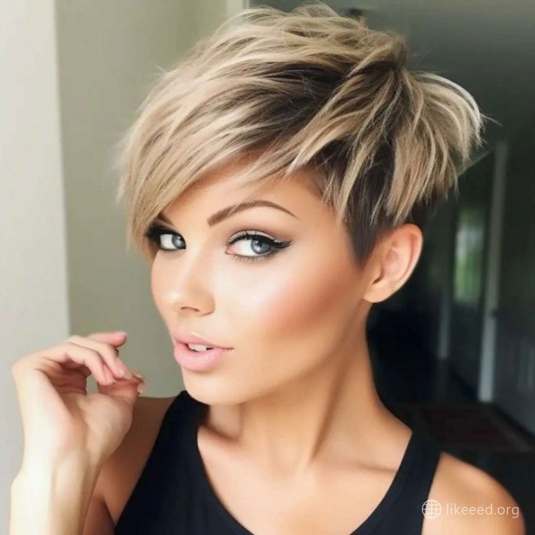 Textured Blonde Pixie