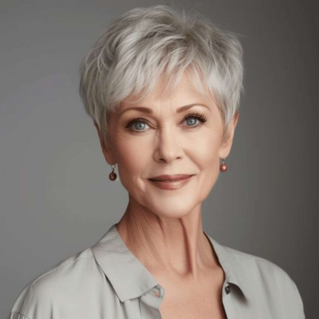 Timeless Beauty with a Classic Silver Crop