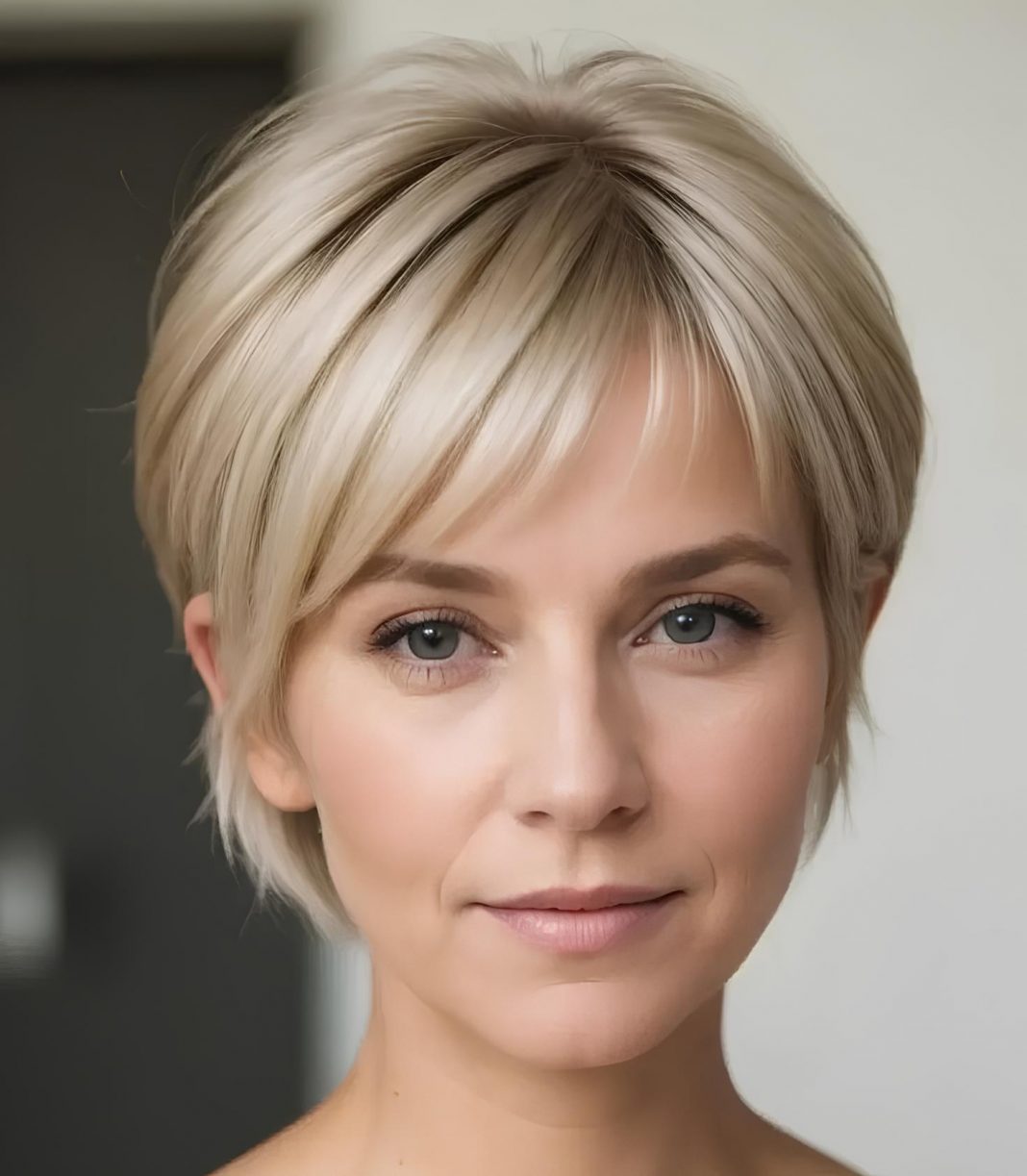 Soft Layered Bob with Wispy Bangs