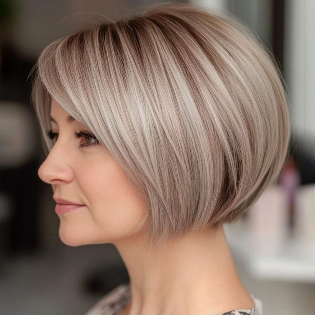Feminine Charm with Side Profile Bob