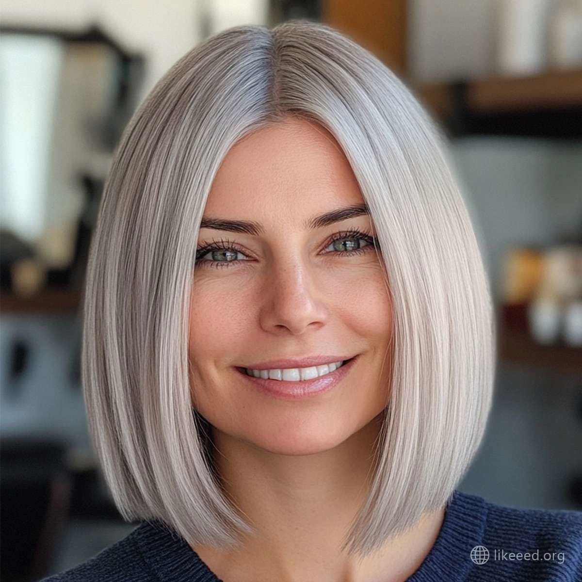 Polished Perfection: Straight-Cut Bob