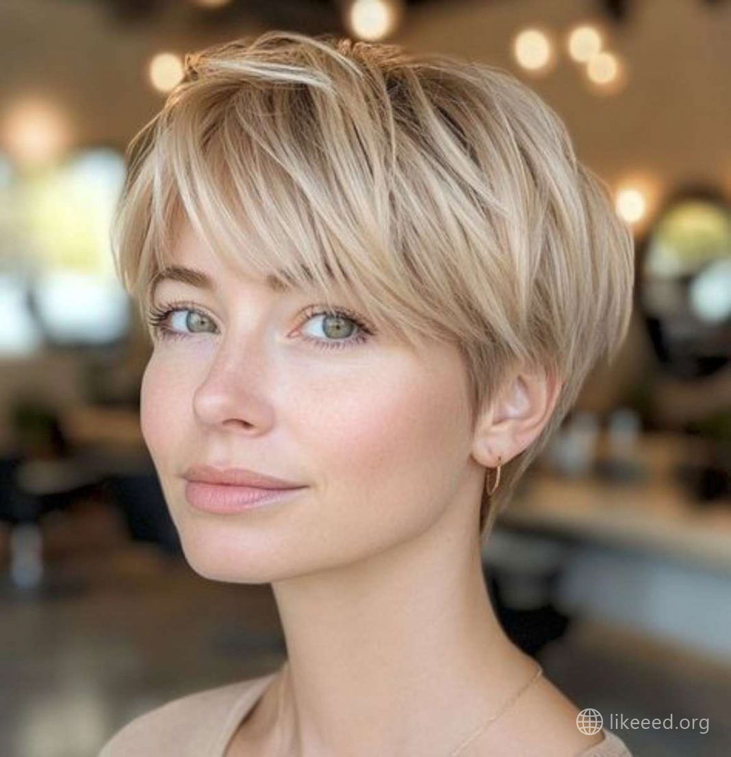 Soft Blonde Pixie for Everyday Elegance