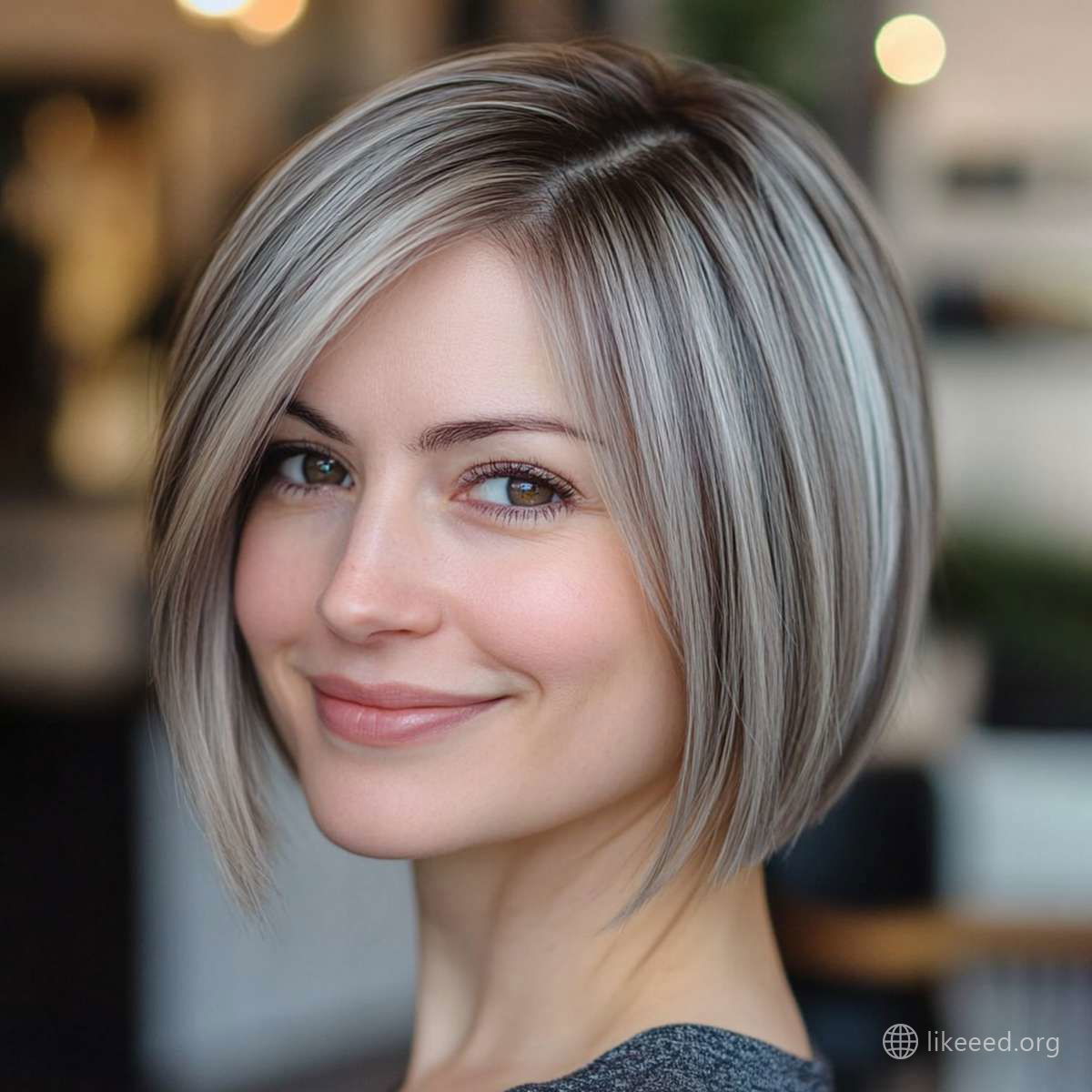 Textured Layers for Modern Bob Style