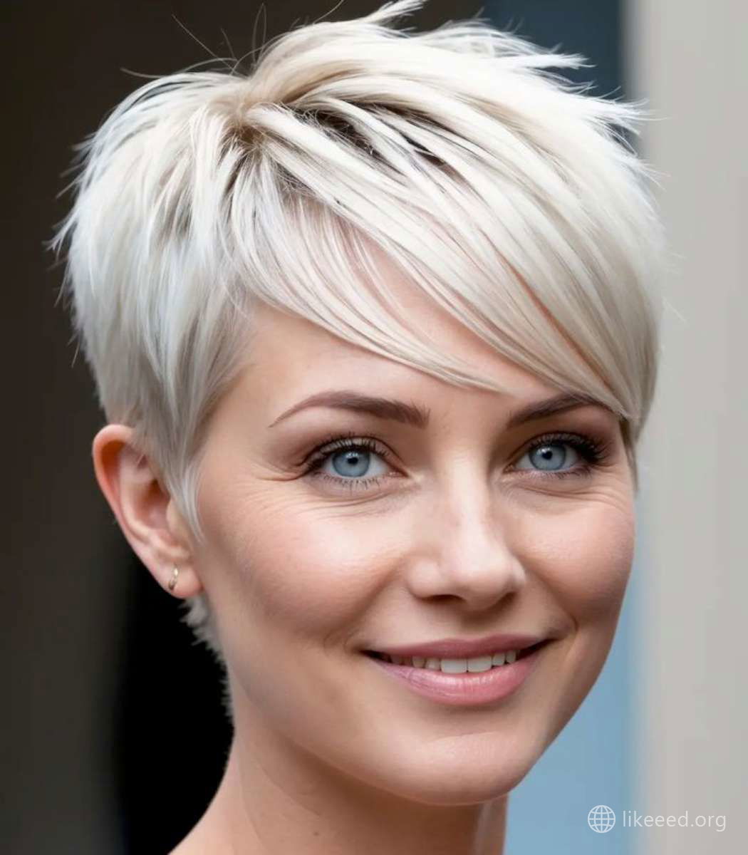 Textured Pixie with Natural Layers