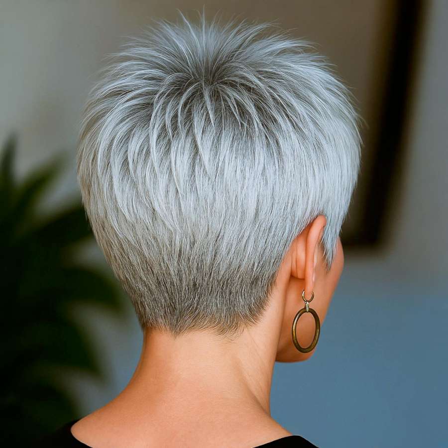 Modern Silver Pixie Cuts for Elegant, Confident Women - Likeeed