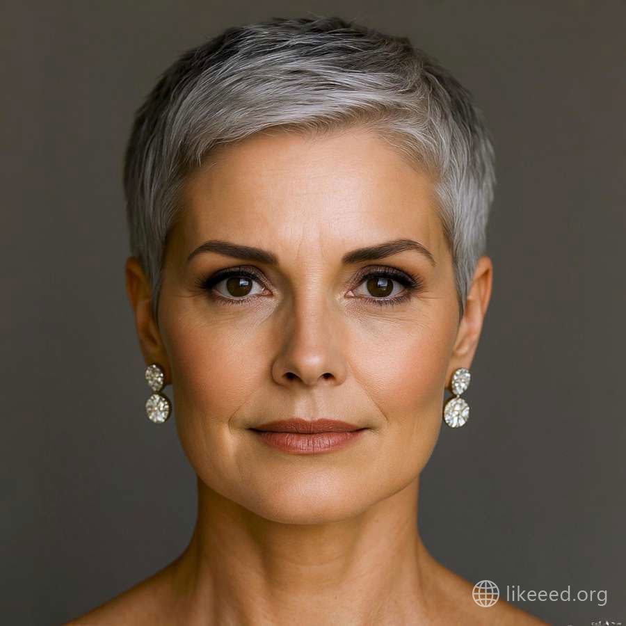 Timeless Silver Pixie for Bold Elegance