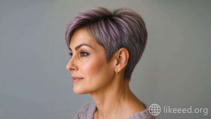 Soft Lavender Pixie – A Perfect Blend of Elegance and Edge