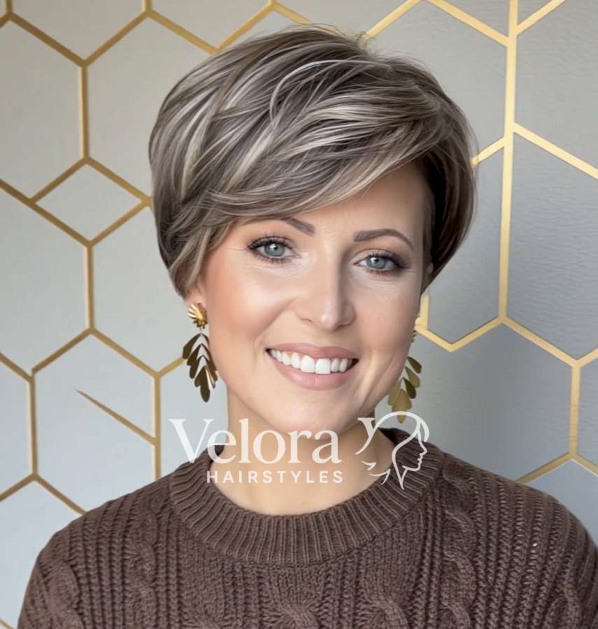 Softly Layered Pixie Elegance